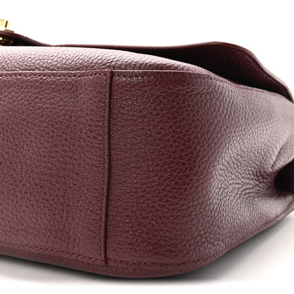 Chanel Grained Calfskin Small Souplissimo Maxi Flap Burgundy 10 of 11