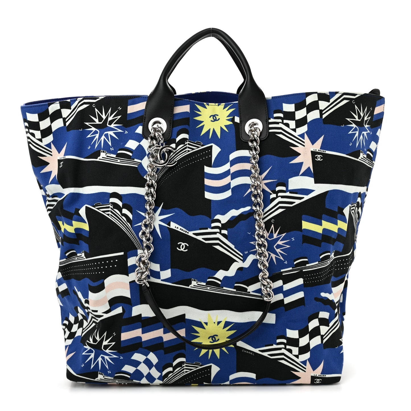 Canvas Large La Pausa Bay Shopping Bag