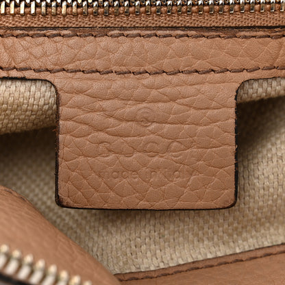 Gucci Pebbled Calfskin Large Soho Hobo Camelia 6 of 15