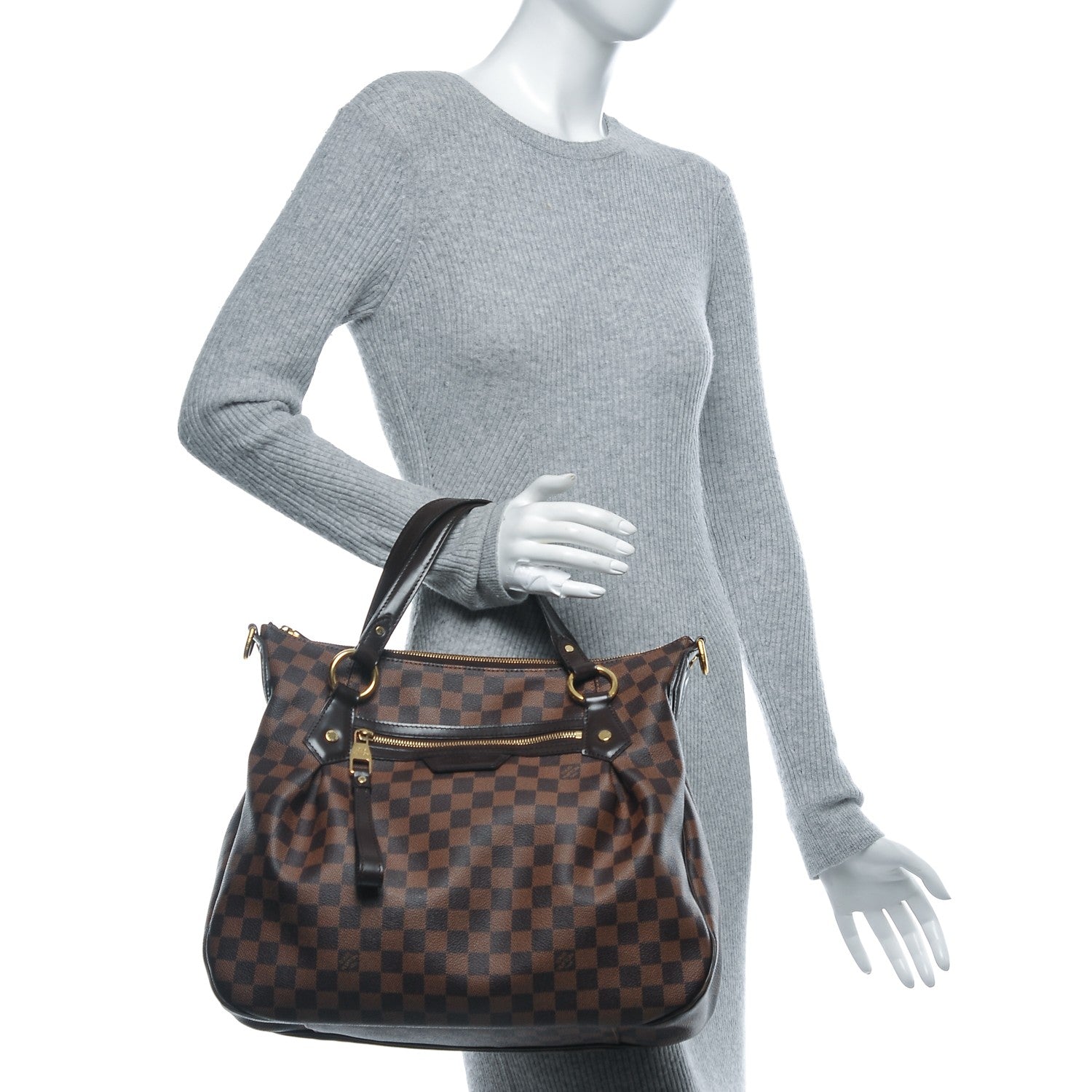 Louis Vuitton Damier Ebene Evora MM 13 of 22
