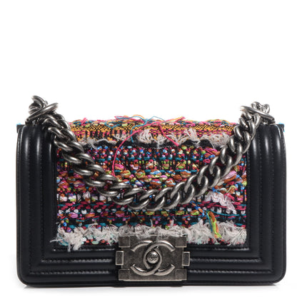 Chanel Tweed Calfskin Small Boy Flap Multicolor 1 of 9