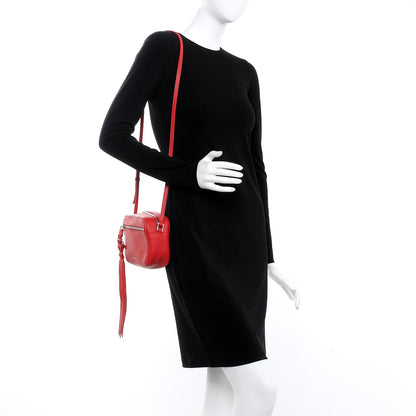 Alexander McQueen Calfskin Skull Camera Shoulder Bag Red 2 of 6