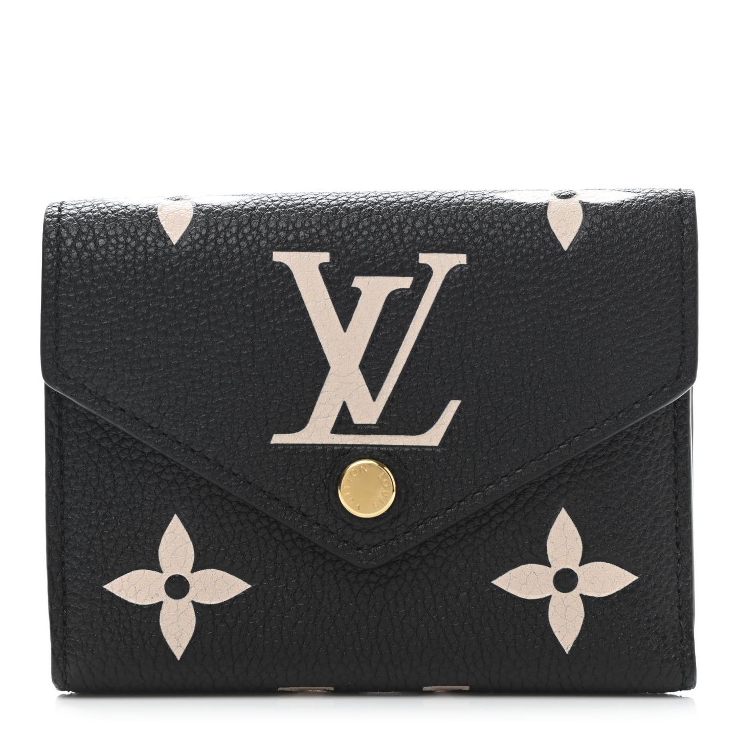Empreinte Monogram Giant Victorine Wallet Black Beige