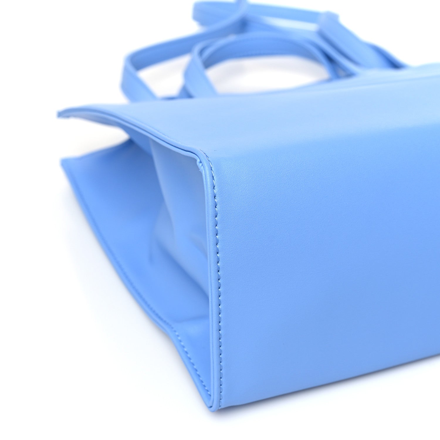 Telfar Vegan Leather Medium Shopping Bag Cerulean 8 of 9