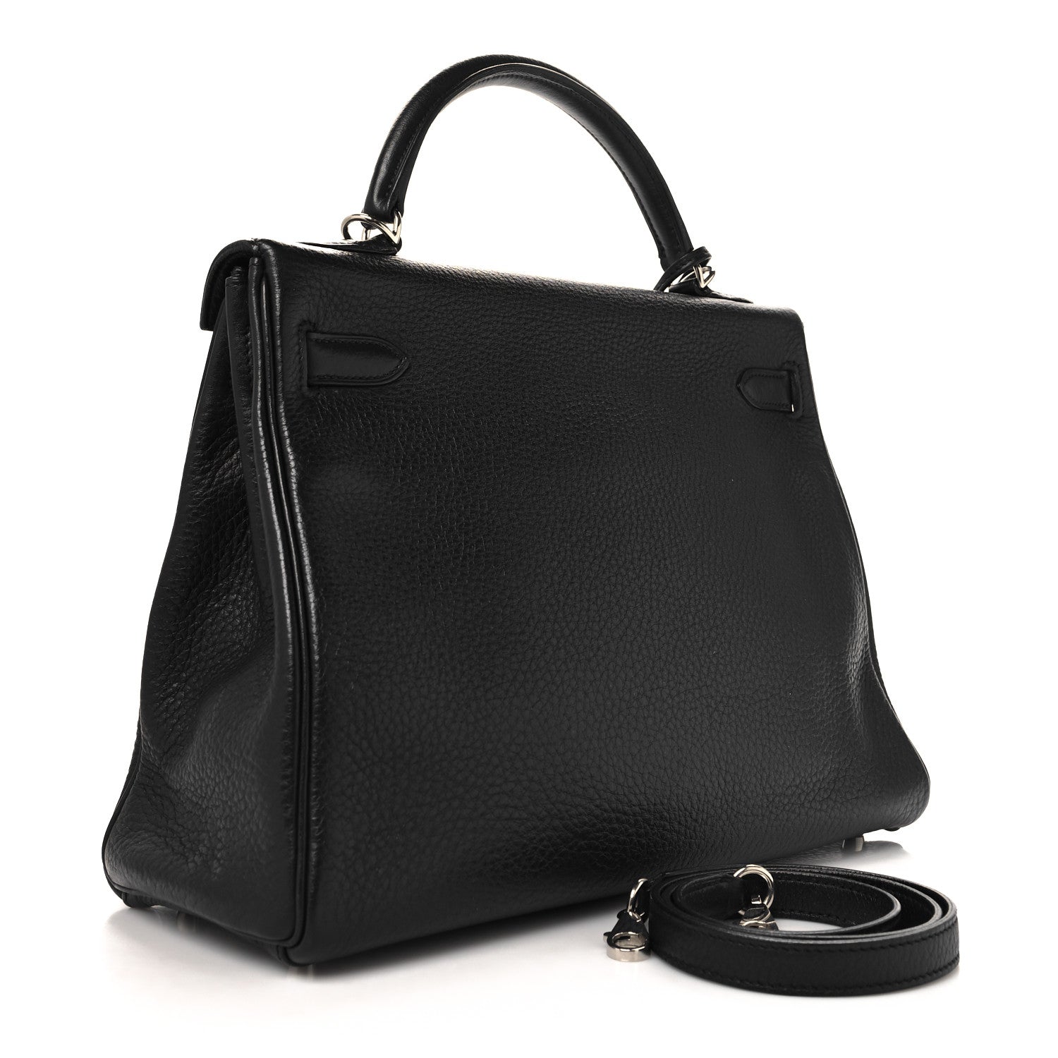 Hermes Taurillon Clemence Kelly Retourne 32 Black 3 of 17