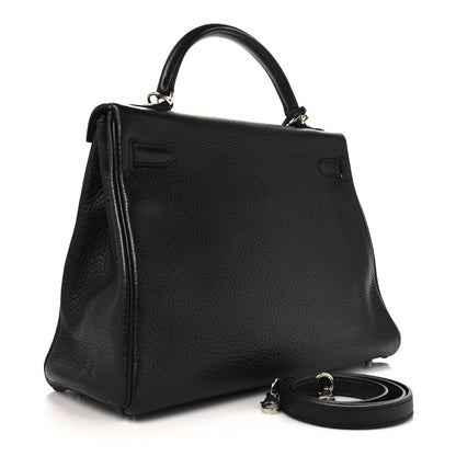 Hermes Taurillon Clemence Kelly Retourne 32 Black 3 of 17