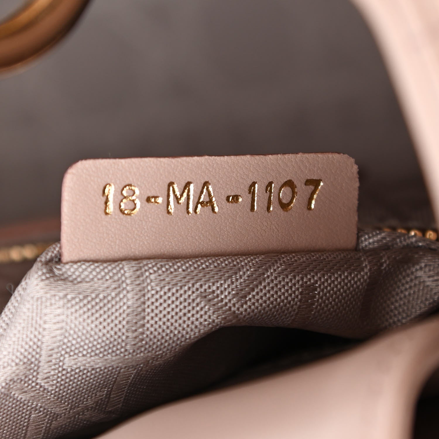 Christian Dior Lambskin Cannage Small Lucky Badges My Lady Dior Taupe 6 of 10