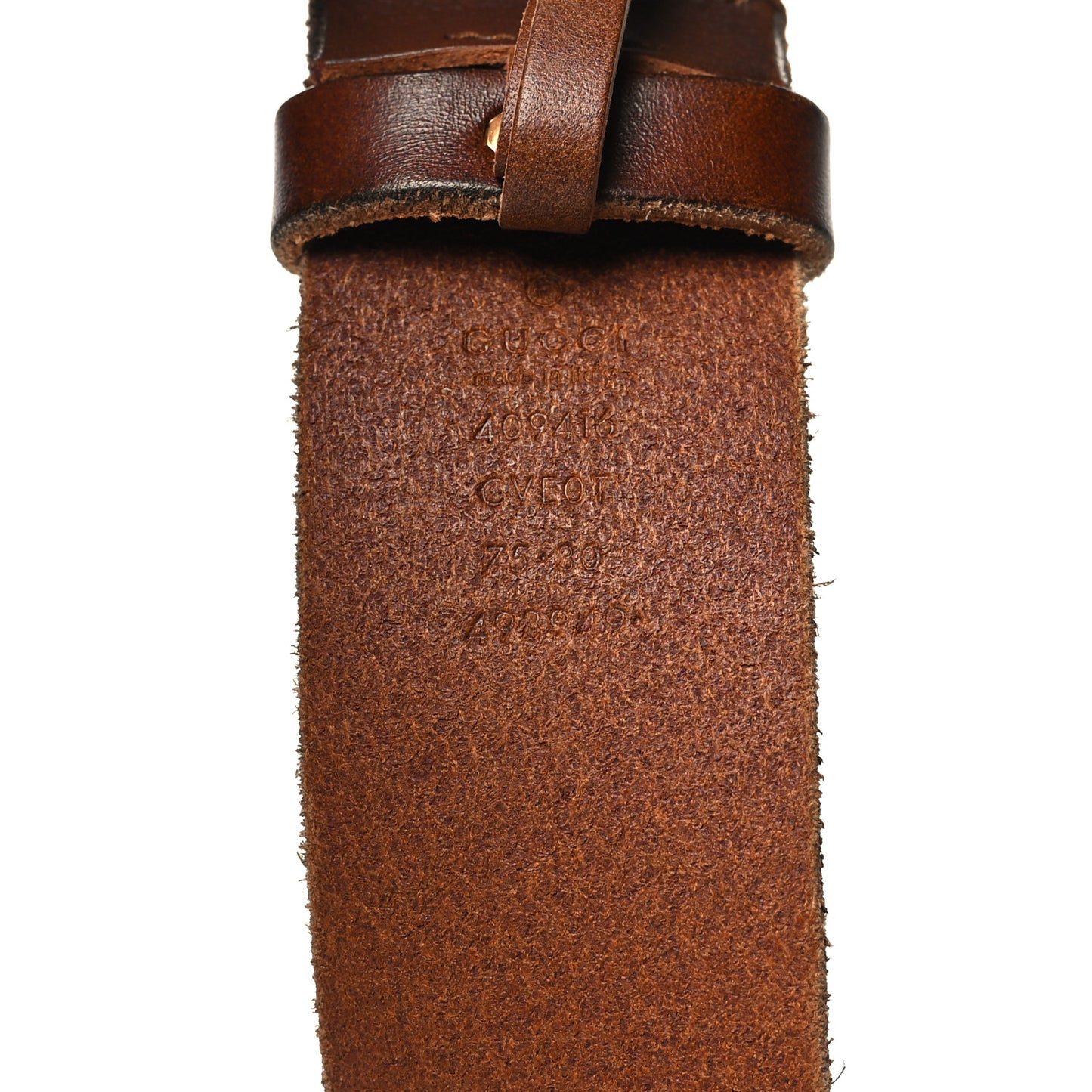 Faded Calfskin Double G 40mm Belt 75 30 Cuir