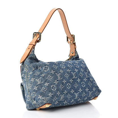 Louis Vuitton Monogram Denim Baggy PM Blue 3 of 14