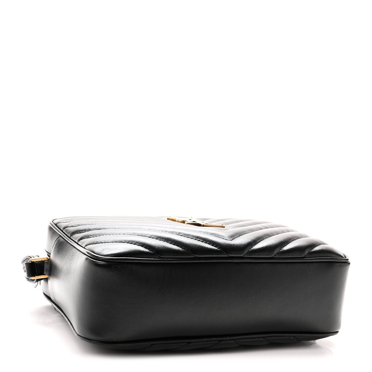 Saint Laurent Calfskin Matelasse Monogram Lou Camera Bag Black 4 of 10
