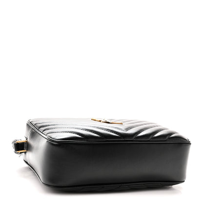 Saint Laurent Calfskin Matelasse Monogram Lou Camera Bag Black 4 of 10