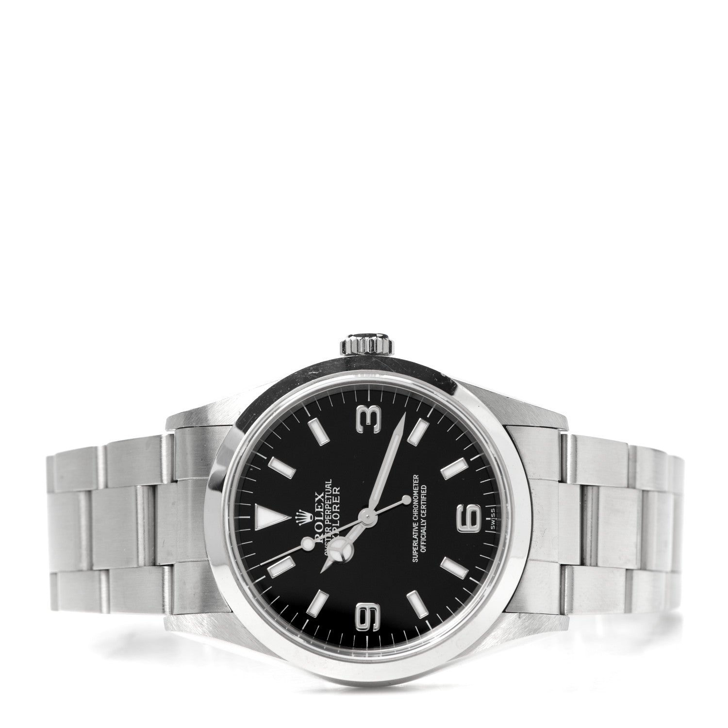 Rolex Stainless Steel 36mm Oyster Perpetual Explorer Watch Black 114270 2 of 4