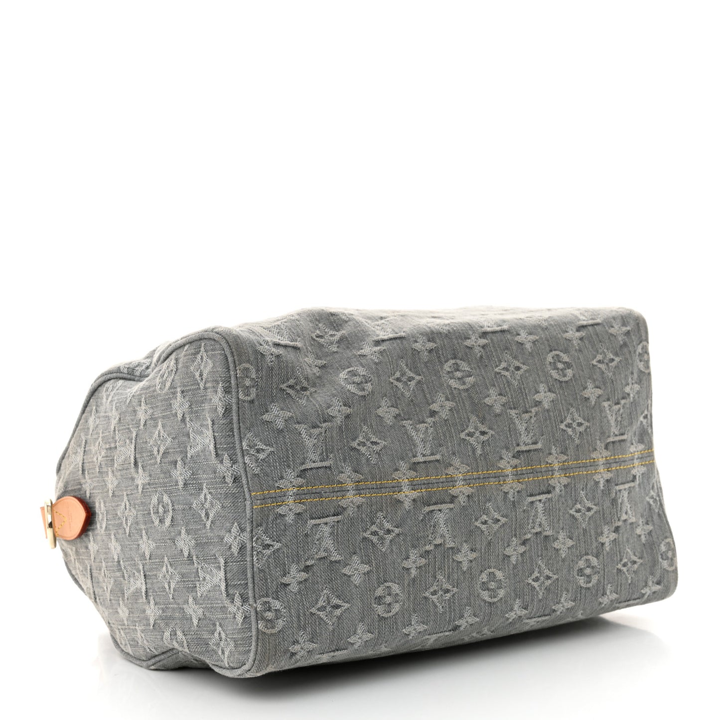 Monogram Denim Speedy Soft 30 Washed Gray