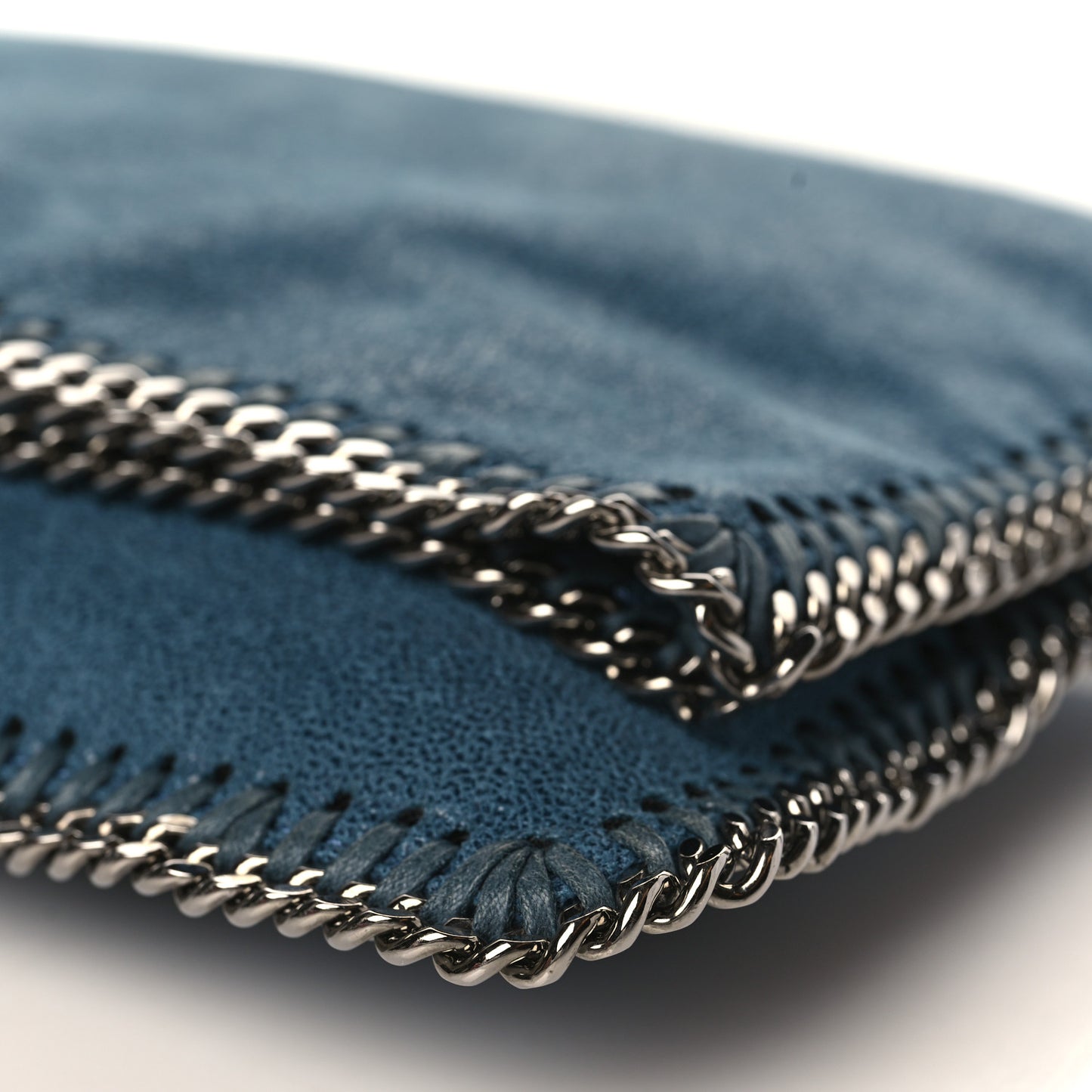 Shaggy Deer Falabella Fold Over Clutch Blue