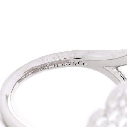 Tiffany Platinum Diamond Paper Flowers Cluster Ring 49 5 4 of 4