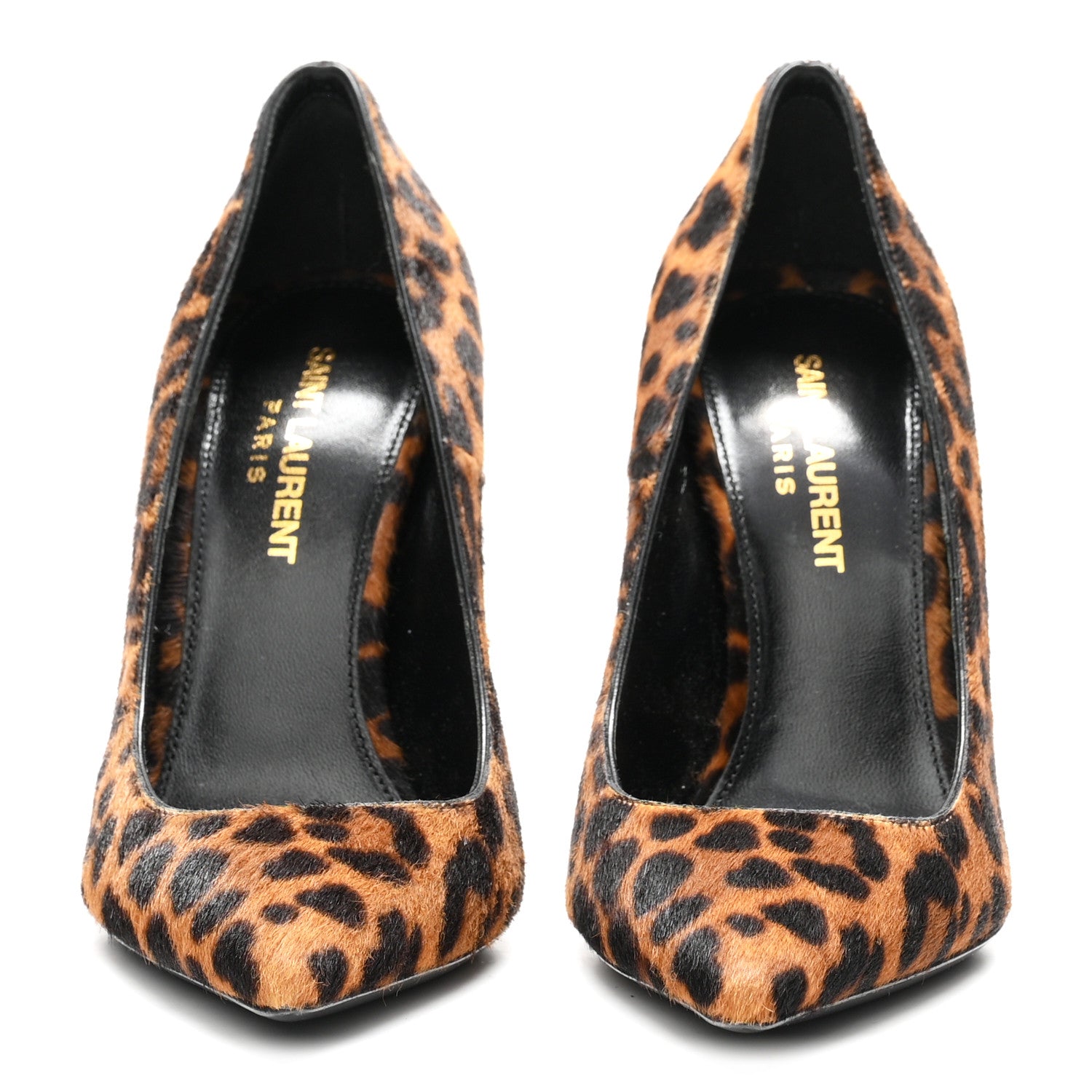 Saint Laurent Calf Hair Leopard Print Opyum 110 Pumps 35 Brown 3 of 10