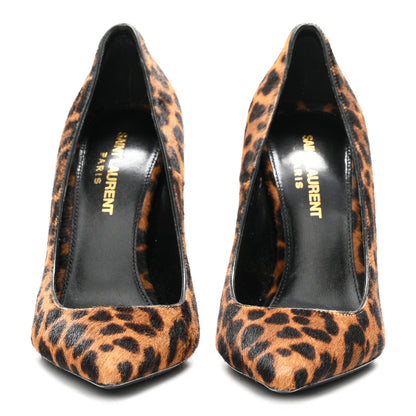 Saint Laurent Calf Hair Leopard Print Opyum 110 Pumps 35 Brown 3 of 10