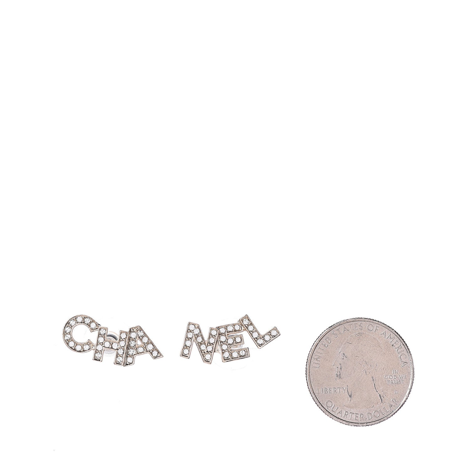 Crystal Pearl Signature Stud Earrings Gold