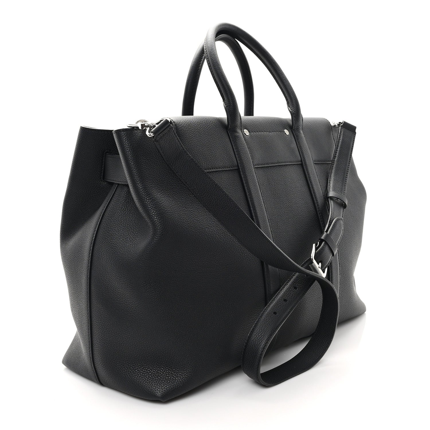 Louis Vuitton Millesime Calfskin Georges Tote GM Black 3 of 10