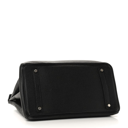 Hermes Taurillon Clemence Birkin 35 Black 4 of 14