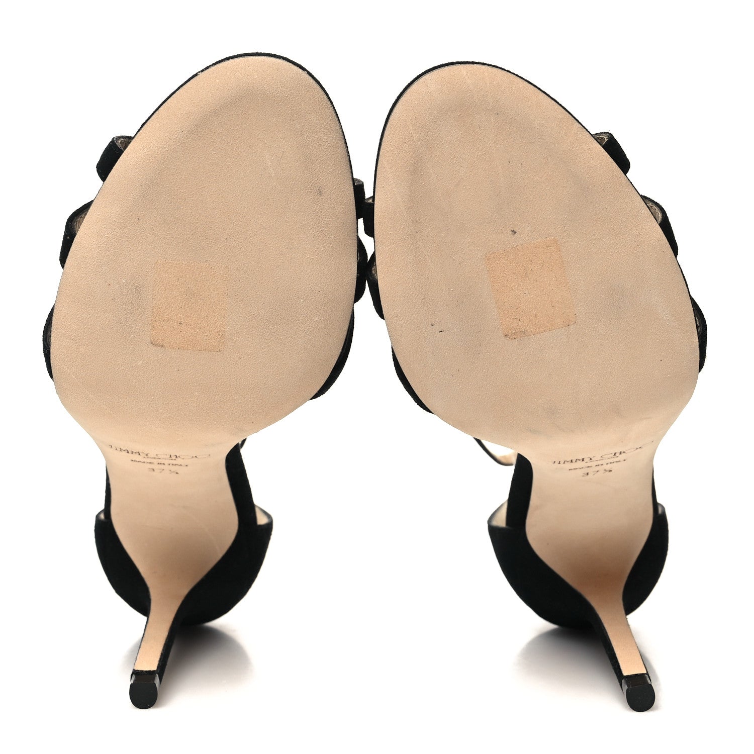 Jimmy Choo Suede Dinda 85 Sandals 37.5 Black 5 of 8