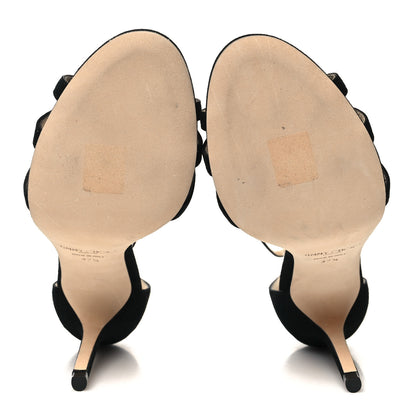 Jimmy Choo Suede Dinda 85 Sandals 37.5 Black 5 of 8