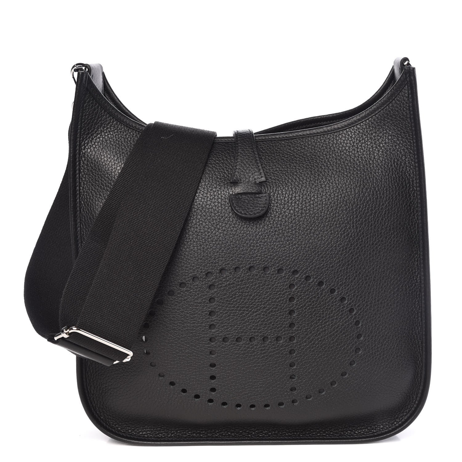 Hermes Taurillon Clemence Evelyne III PM Black 1 of 9