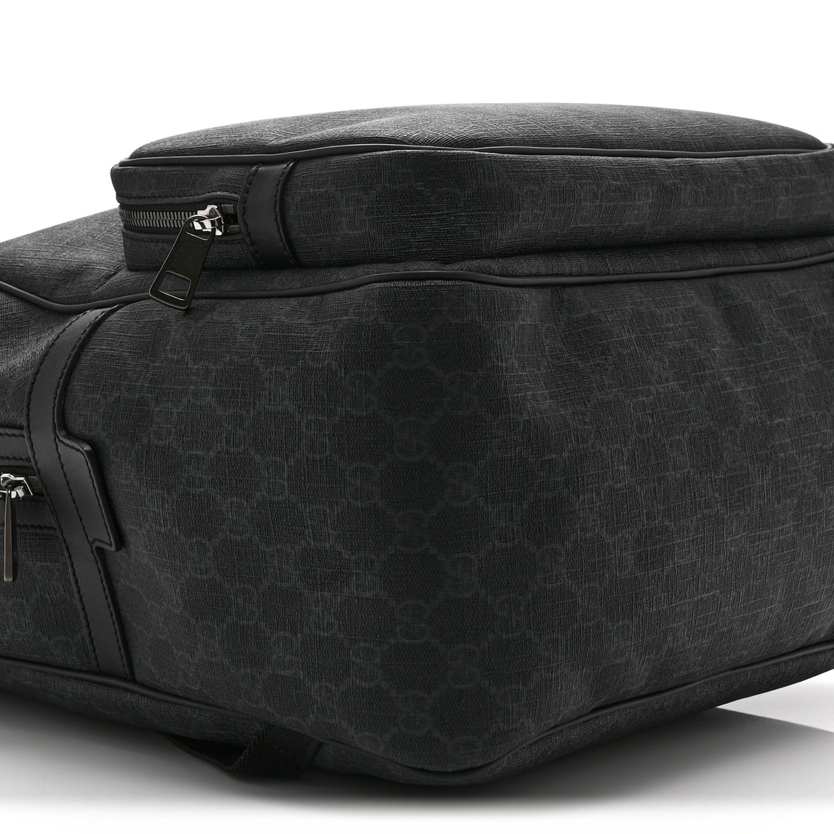 Gucci GG Supreme Monogram Medium Day Backpack Grey Black 10 of 11