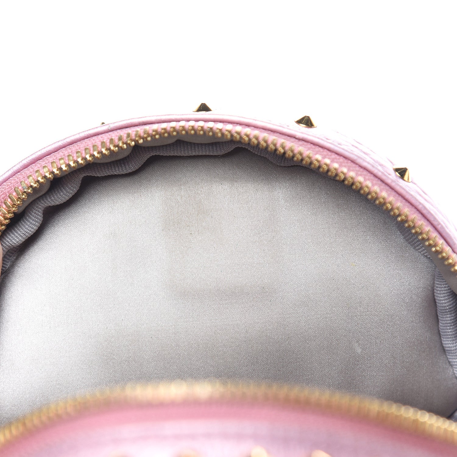 MCM Calfskin Pearl Studs X-Mini Stark Bebe Boo Backpack Prism Pink 10 of 12