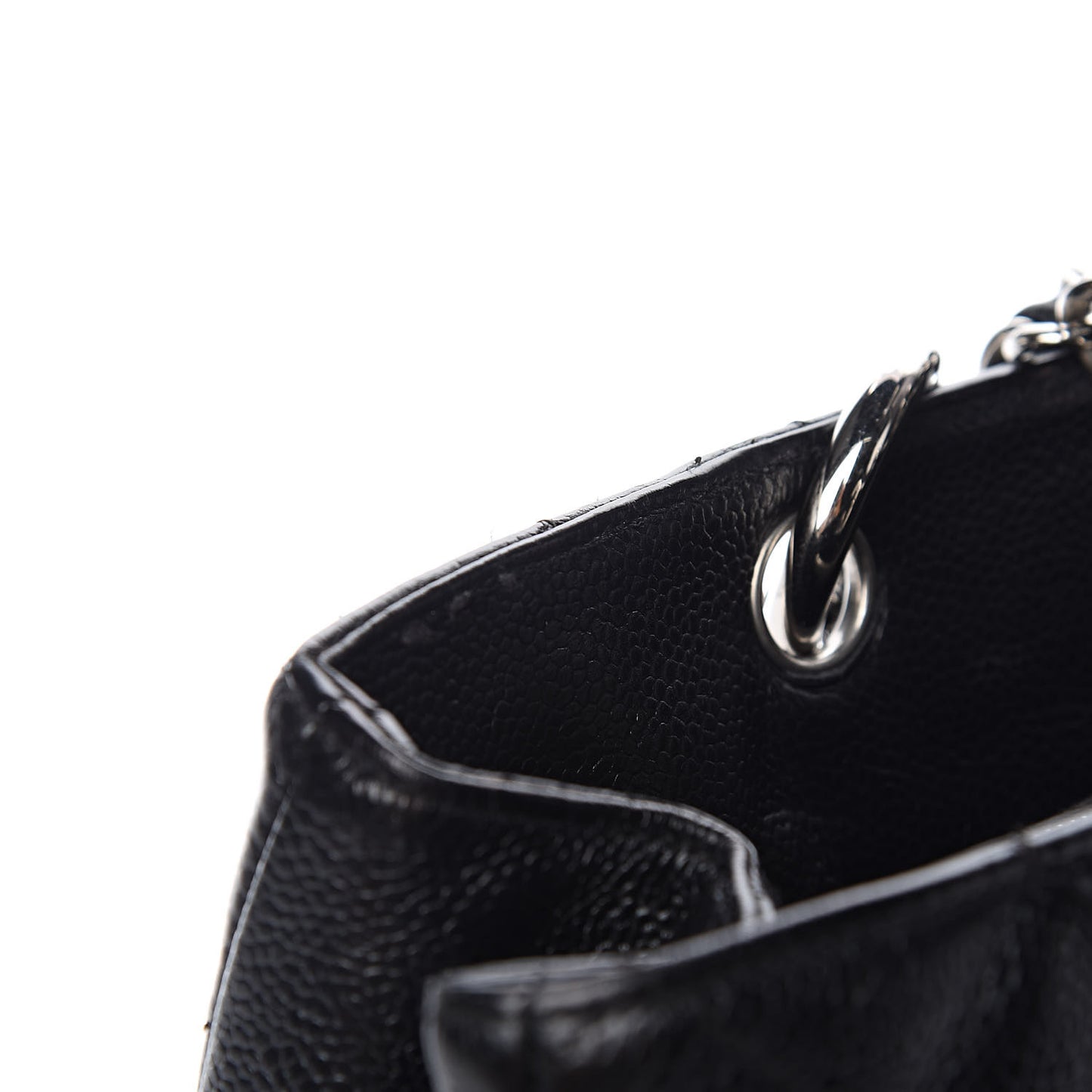 Caviar Quilted Grand Shopping Tote GST Black