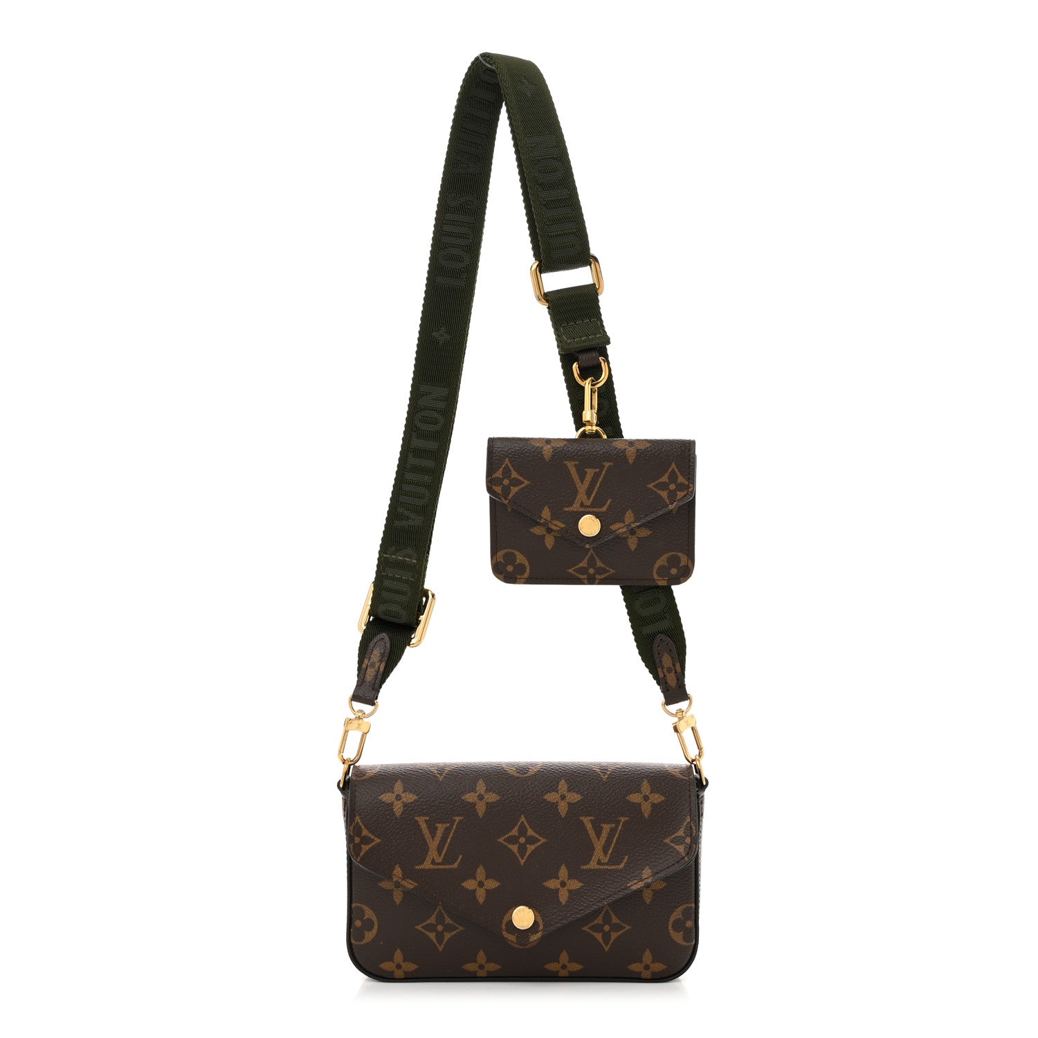 Louis Vuitton Monogram Felicie Strap & Go Kaki 1 of 10