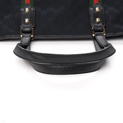 Gucci Monogram Large Jolicoeur Tote Black 16 of 17