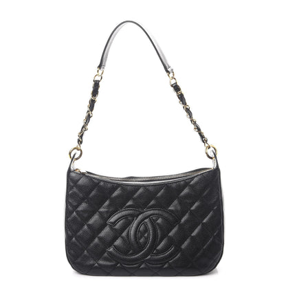 Chanel Caviar Quilted Hobo Black 1 of 7