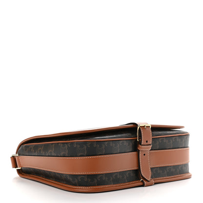 Celine Triomphe Canvas Messenger Folco Bag Tan 4 of 9