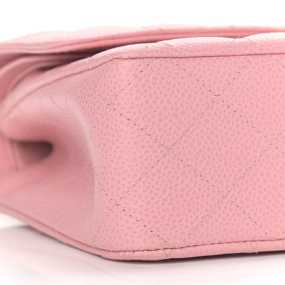 Chanel Caviar Quilted Medium Double Flap Pink 8 of 9