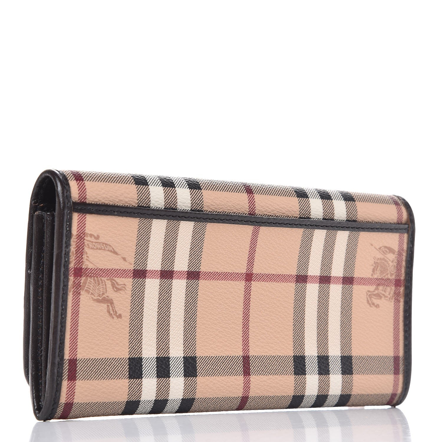 Burberry Haymarket Check Penrose Continental Wallet Chocolate 3 of 8
