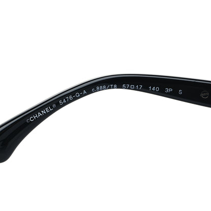 Chanel Acetate Calfskin Polarized Square Sunglasses 5476-Q-A Black 8 of 9