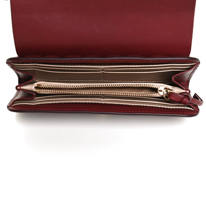 Chloe Calfskin Drew Long Wallet with Flap Plum Purple 5 of 9