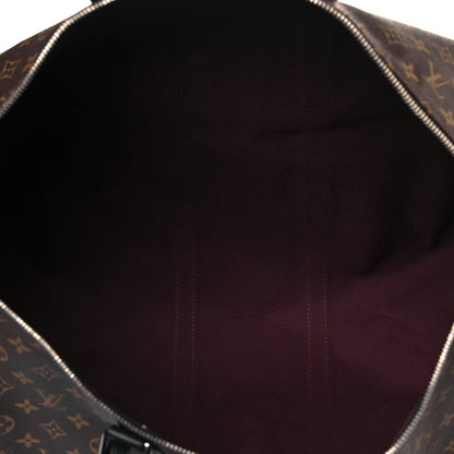 Louis Vuitton Monogram Macassar Keepall Bandouliere 55 5 of 13