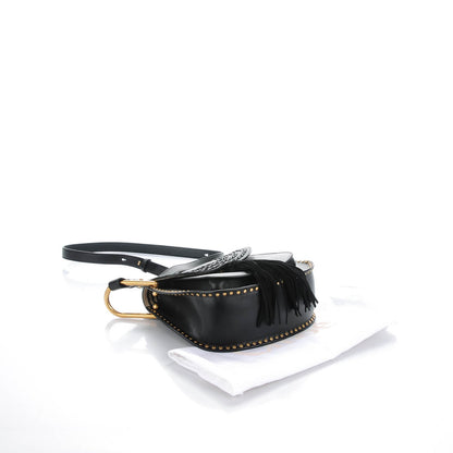 Chloe Calfskin Braided Small Hudson Shoulder Bag Black 4 of 7