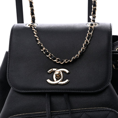 Chanel Caviar Quilted Business Affinity Backpack Black 8 of 11