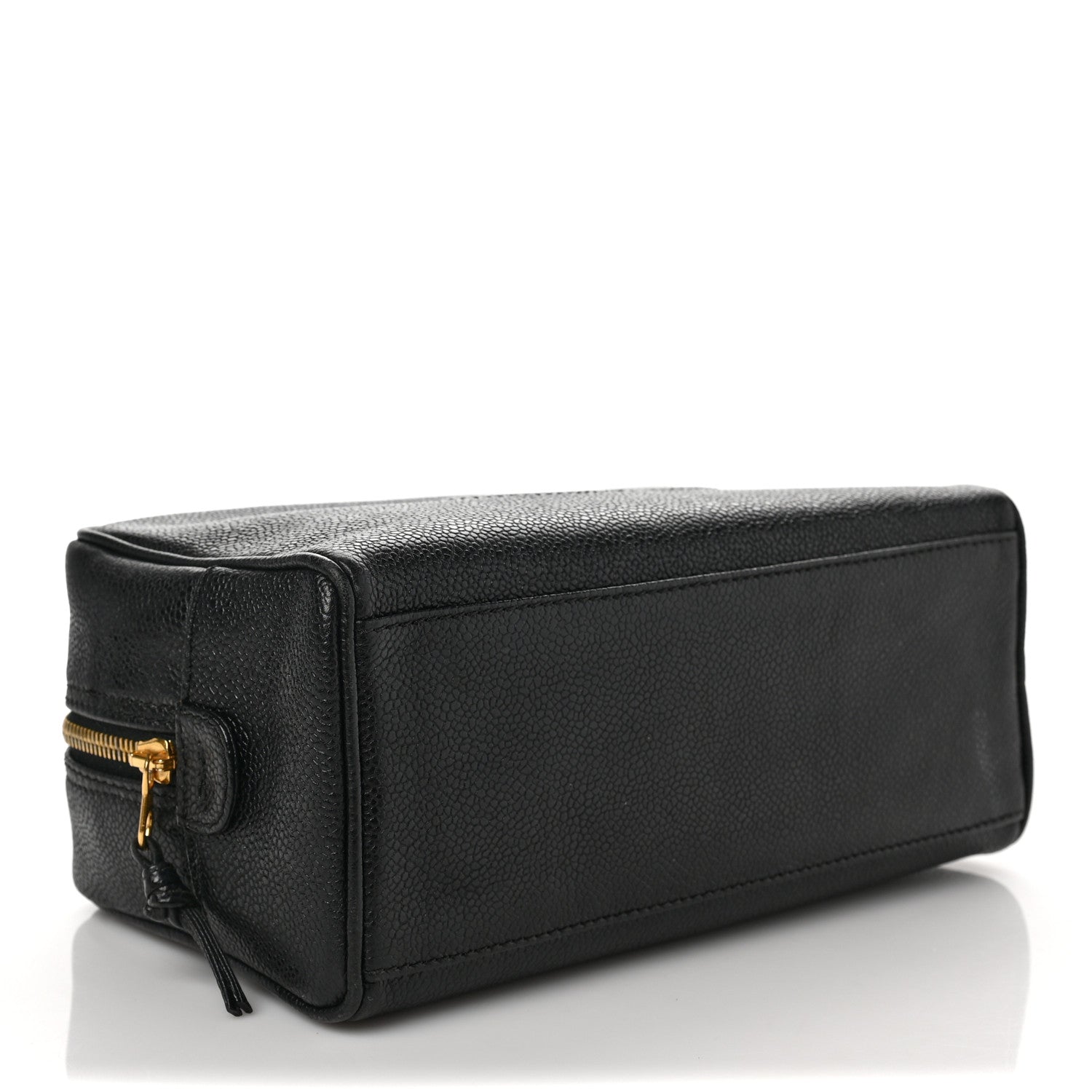 Chanel Caviar Timeless CC Cosmetic Pouch Bag Black 4 of 6