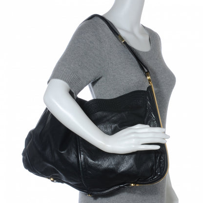 Jimmy Choo Leather Ayse Shoulder Bag Black 2 of 8