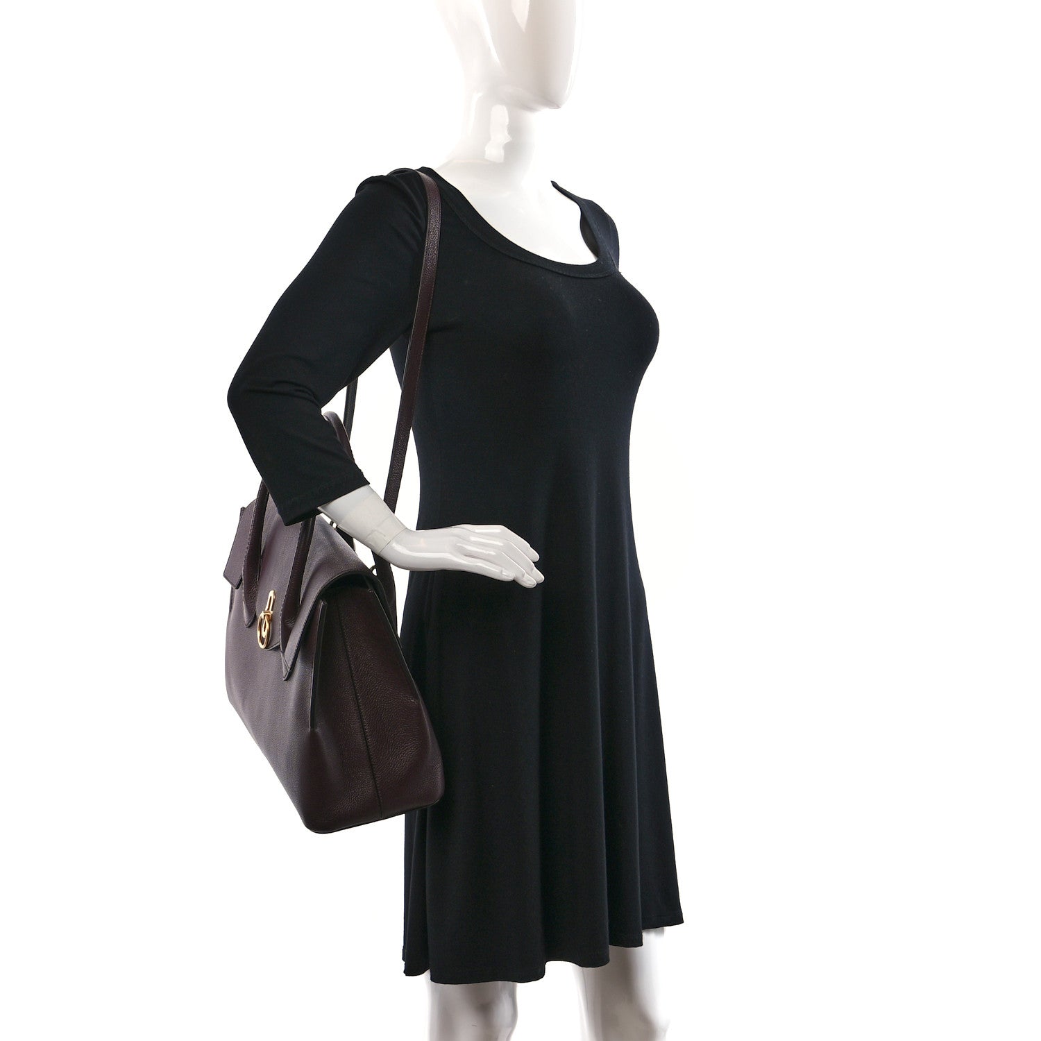 Mulberry Small Classic Grain Calfskin Seaton Oxblood 2 of 9
