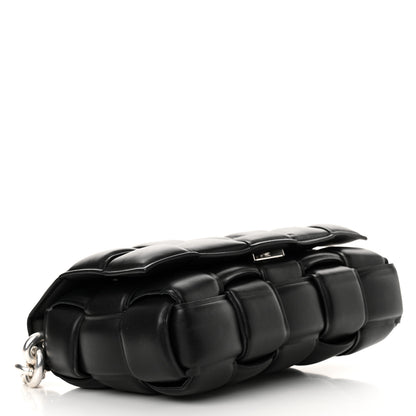 Bottega Veneta Lambskin Maxi Intreccio Padded Chain Cassette Crossbody Bag Black 4 of 12