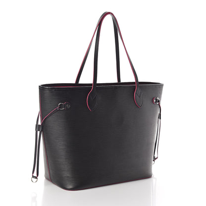 Louis Vuitton Epi Neverfull MM Black Hot Pink 4 of 15
