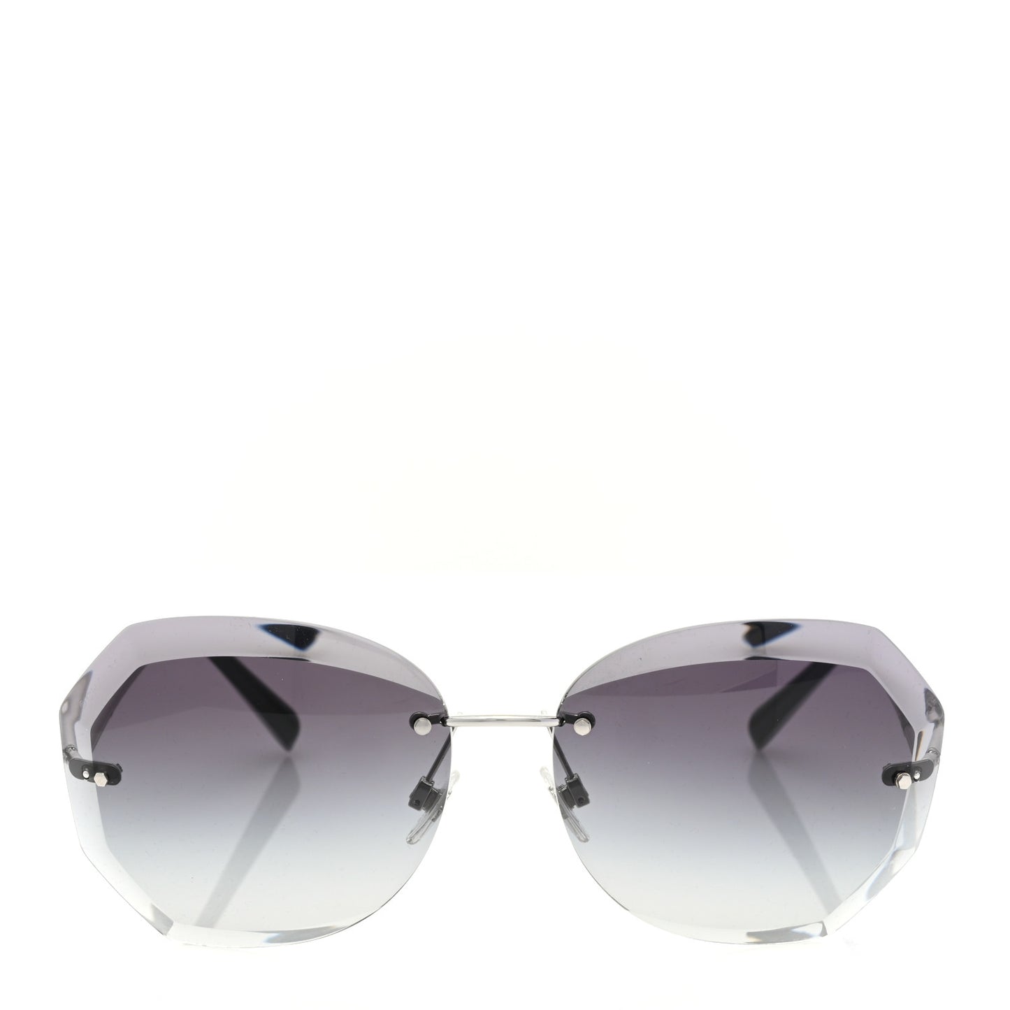 Metal Spring Round Sunglasses 4220 Silver
