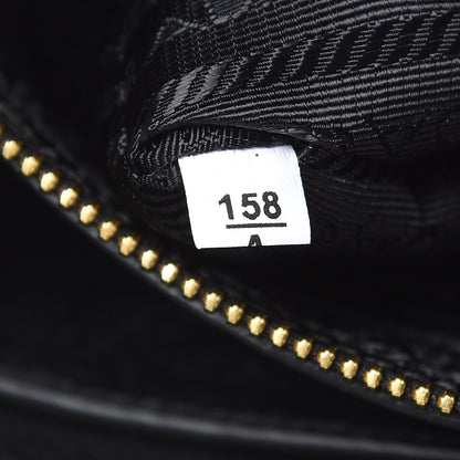 Prada Vitello Daino Crossbody Bag Black 9 of 11