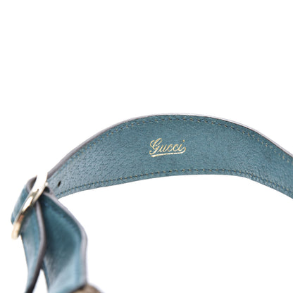 Gucci Monogram Web Small Piston Jackie O Hobo Turquoise 9 of 10