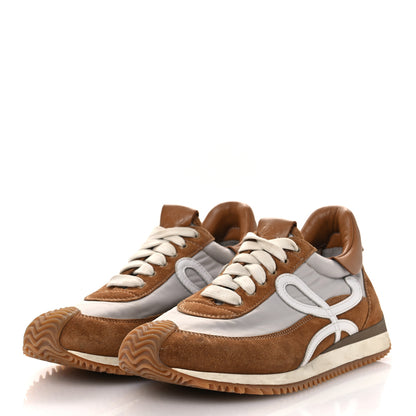 Loewe Nylon Suede Flow Runner Sneakers 38 Gold 4 of 12